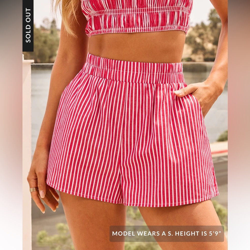 BRAND NEW VICI Shorts-Dune Drifter Contrast Stripe